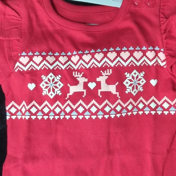Christmas 💖Onesie Set,‎ 3-6 mth, NWT - Picture 5 of 7
